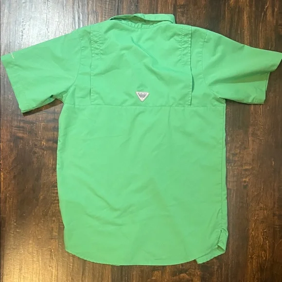 Columbia Youth Green Short Sleeve Shirt - Picture 5 of 5